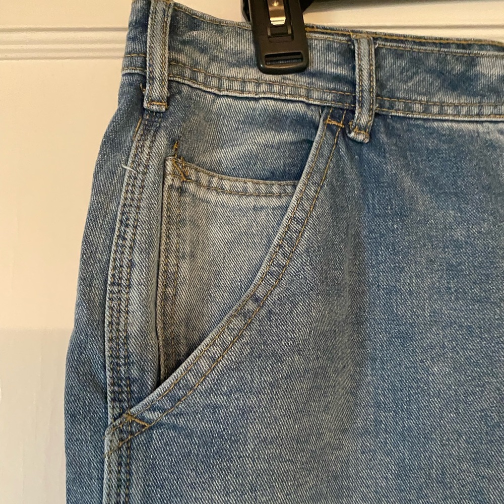 ❌SOLD❌Fashion Nova Carpenter Baggy Utility Cargo Pants Skater Jeans denim size 9 - Picture 6 of 12